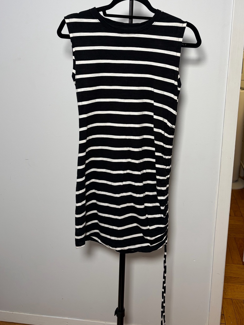Sanctuary Black & White Striped Midi Dress